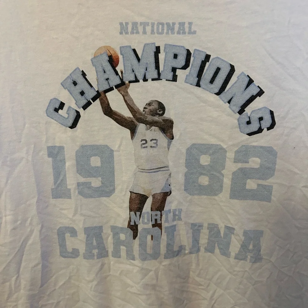 Grail t-shirt - Michael Jordan Carolina 1982 graphic print white 100 % cotton